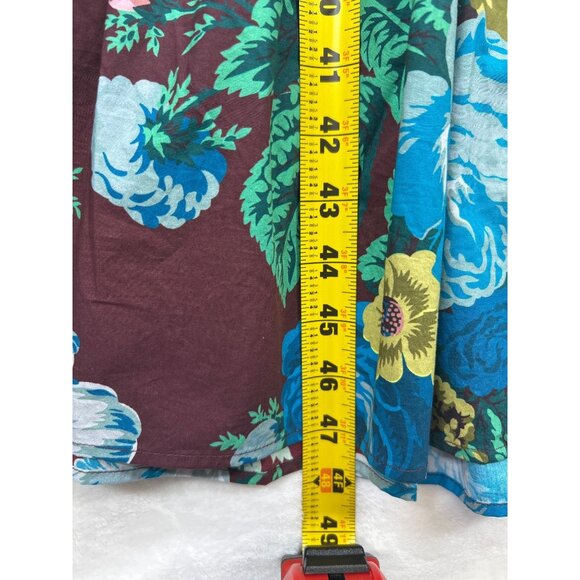 NWT Tuckernuck Alice Dress Merlot Sharp Floral Midi Dress Sz S Ruffles Cottage - Picture 9 of 13